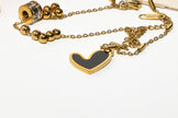 Noir Heart Bracelet