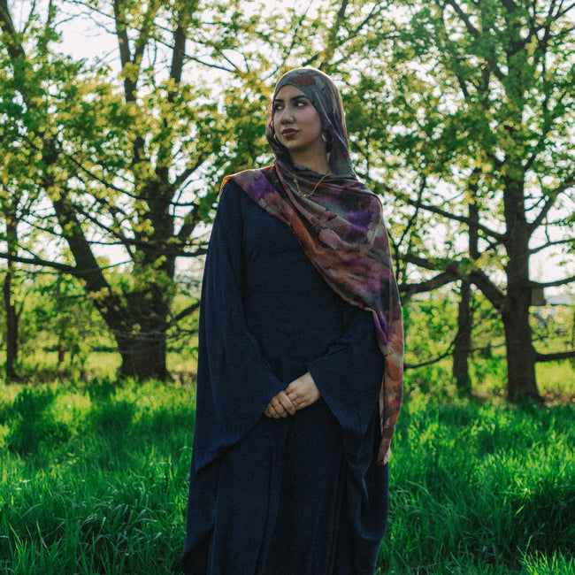 Navy Blue Abaya