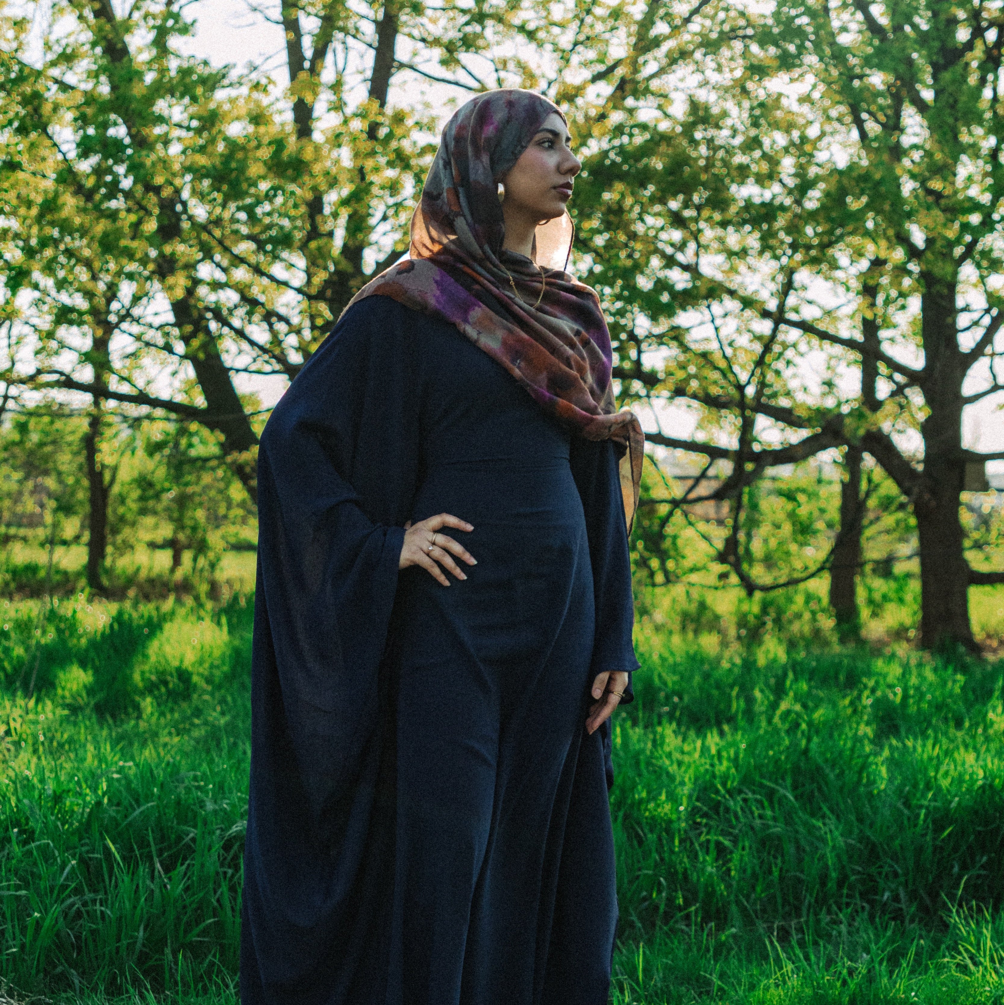 Navy Abaya