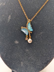 Papillon Bleu Necklace