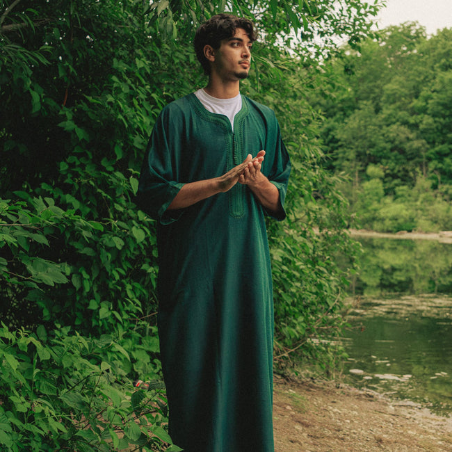 Forrest Green Moroccan Thobe
