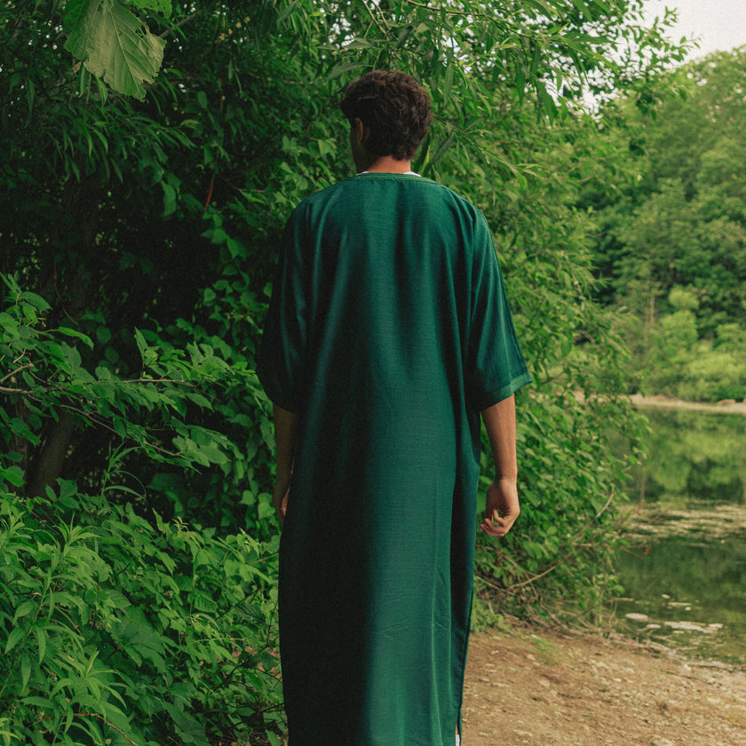 Forrest Green Moroccan Thobe
