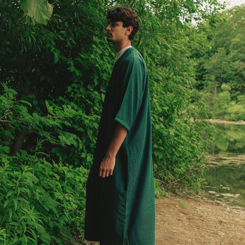 Forrest Green Moroccan Thobe