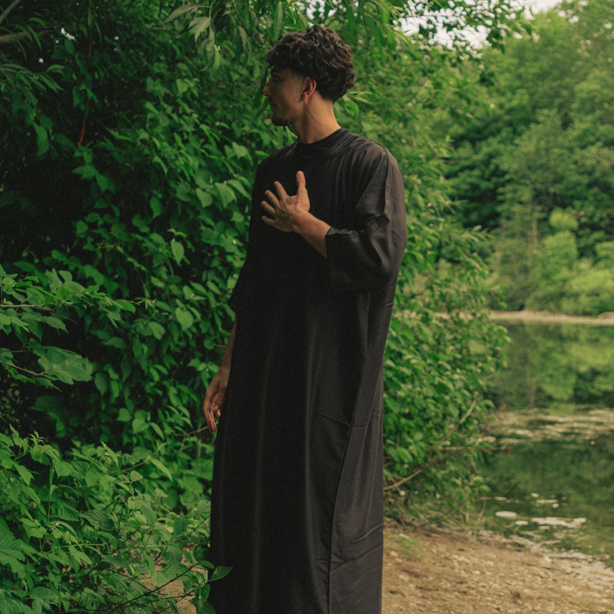 Black Moroccan Thobe
