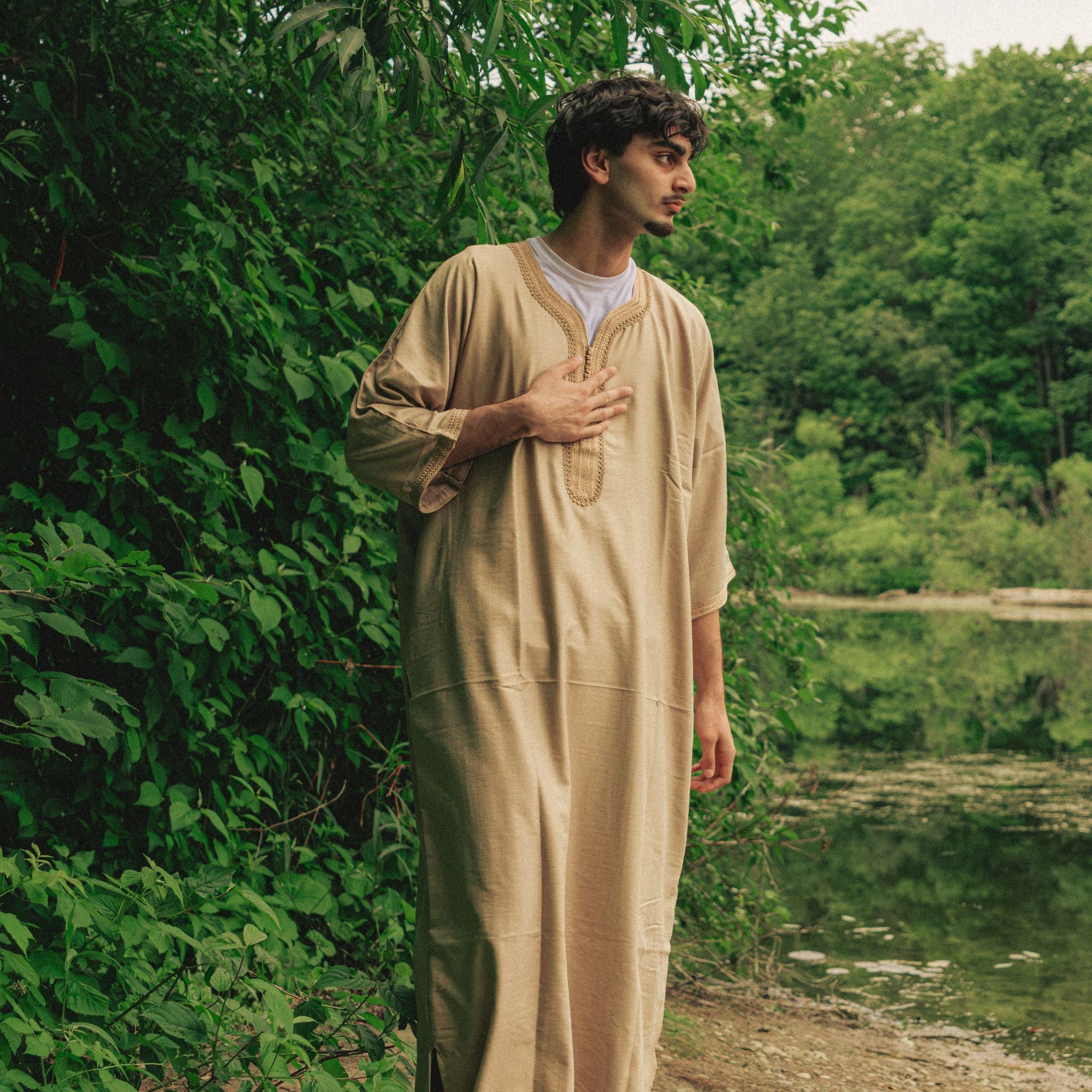 Royal Beige Moroccan Thobe