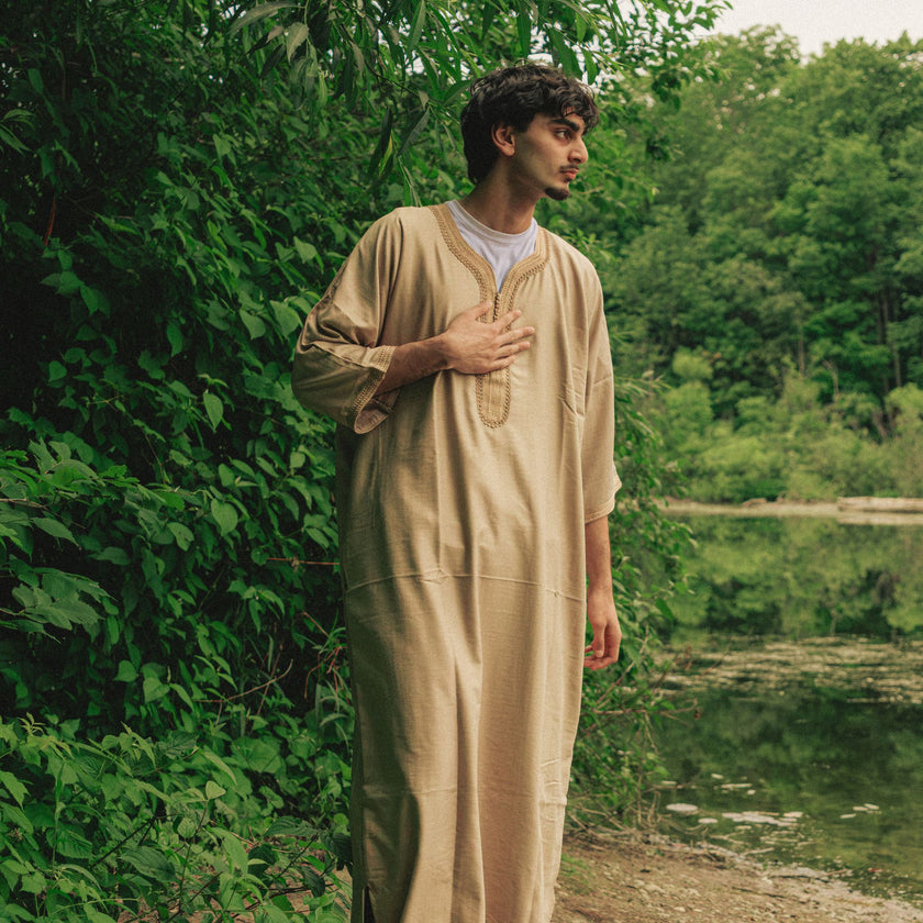 Royal Beige Moroccan Thobe